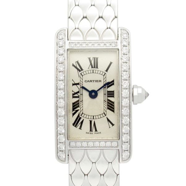 カルティエ タンクアメリカン ミニ 腕時計 時計 レディース WB710013